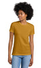 AFRO FRIDA CREW NECK SHORT SLEEVE TSHIRT IN ANTIQUE GOLD