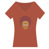 FRIDA BADU VNECK CAP SLEEVE IN BAKED CLAY