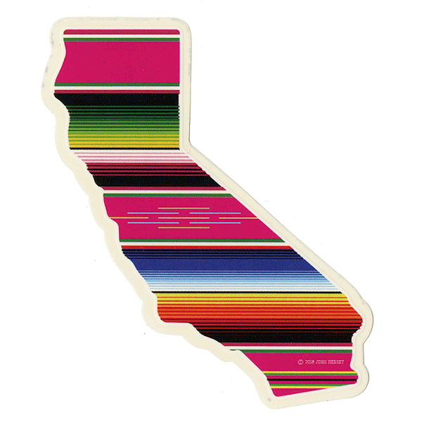 California Zarape Sticker Large