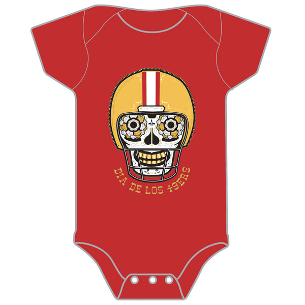 Red and Gold Baby Onesie