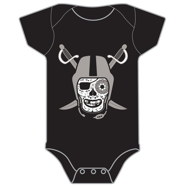 Black and Silver Baby Onesie