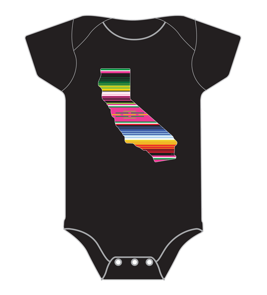 Cal Zarape Onesie Black